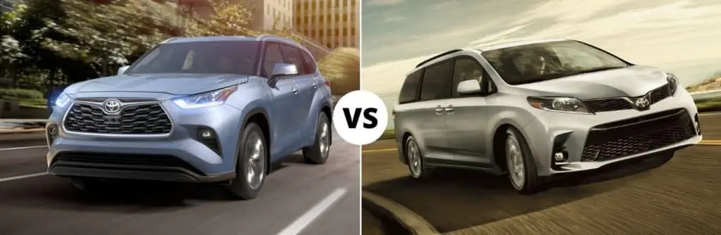 2020 Toyota Highlander Vs 2020 Toyota Sienna