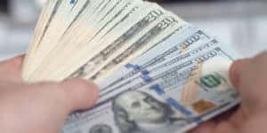Hands counting cash