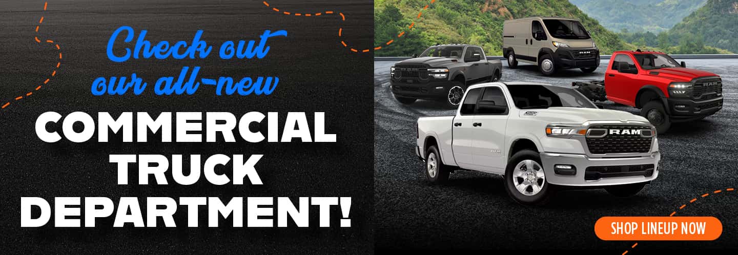All New Commercial Truck Department Announcement Desktop Slide