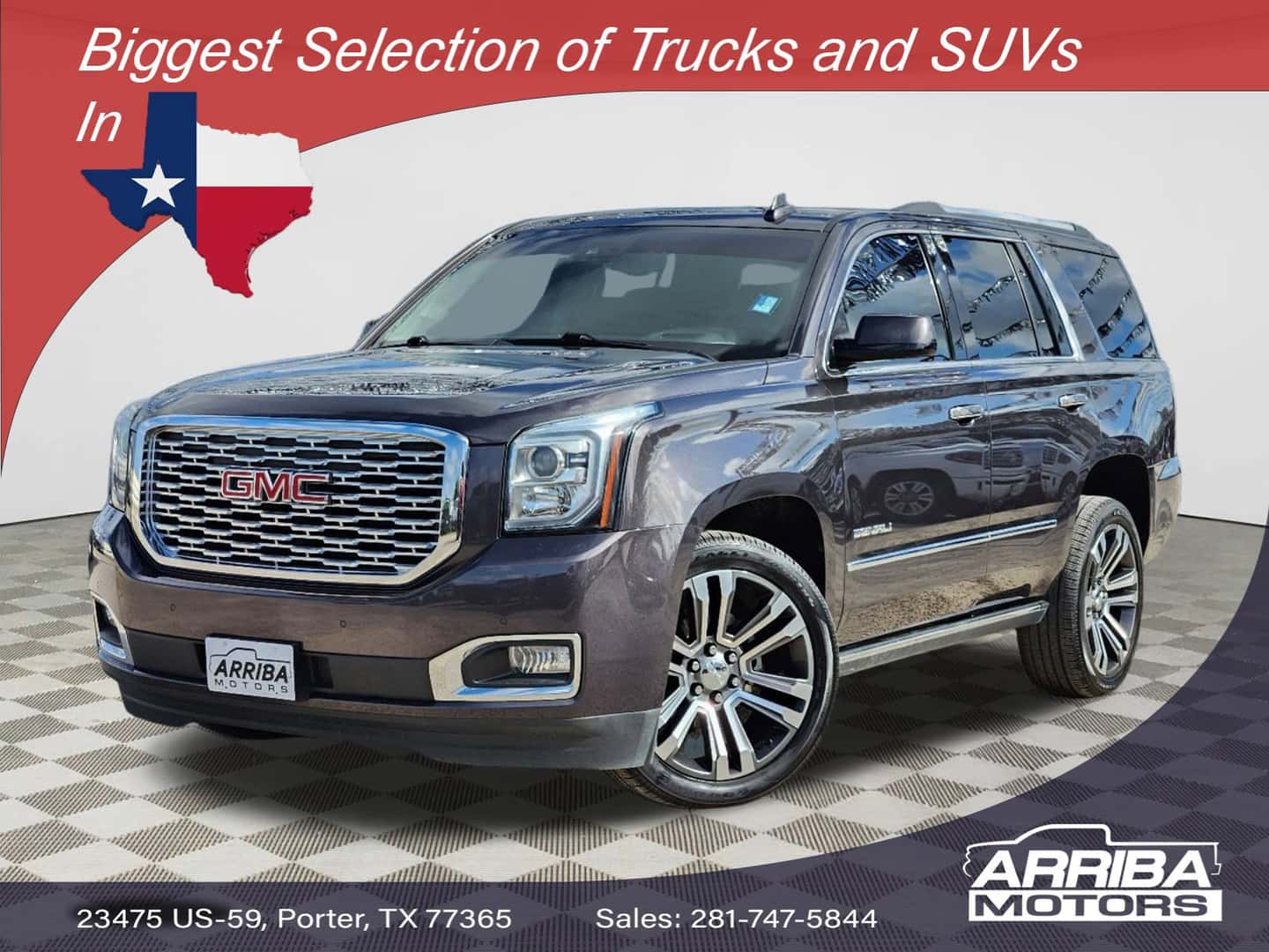 Used 2018 GMC Yukon Denali for sale near Porter, Conroe, and Houston TX – Arriba Motors