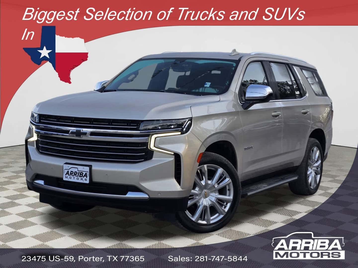 Pre-Owned 2022 Chevrolet Tahoe LT for sale near Porter, Humble, and Kingwood TX at Arriba Motors