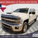 Used 2018 Silverado 3500HD LTZ diesel truck for sale in Porter TX with towing features