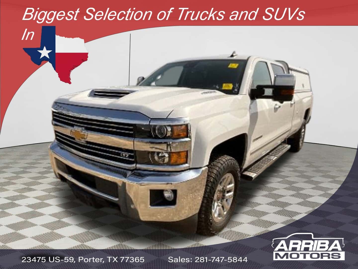 Used 2018 Silverado 3500HD LTZ diesel truck for sale in Porter TX with towing features