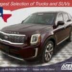 Front view of 2021 Kia Telluride S for sale in Porter TX with towing capability