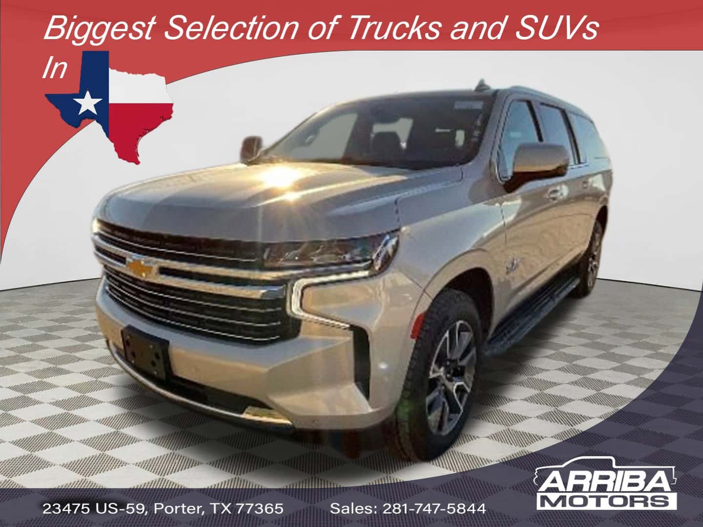 2021 Chevrolet Suburban LT exterior view in Porter, TX