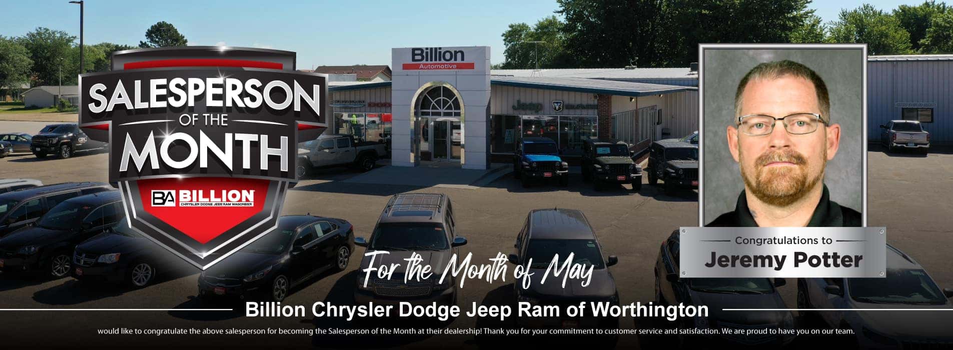 Billion CDJR of Worthington New and Used Vehicle Dealer