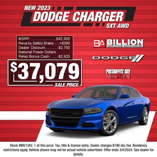 New Vehicle Specials Billion Chrysler Dodge Jeep RAM of Worthington