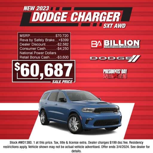 New Vehicle Specials Billion Chrysler Dodge Jeep RAM of Worthington