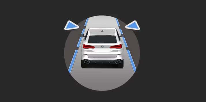 BMW Surround View and Blind Spot Detection System providing enhanced safety awareness.