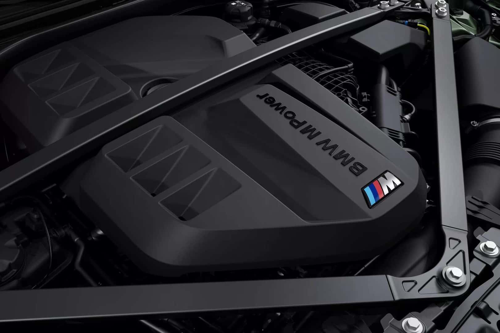 BMW M TwinPower Turbo 6-cylinder high-performance gas engine under the hood.