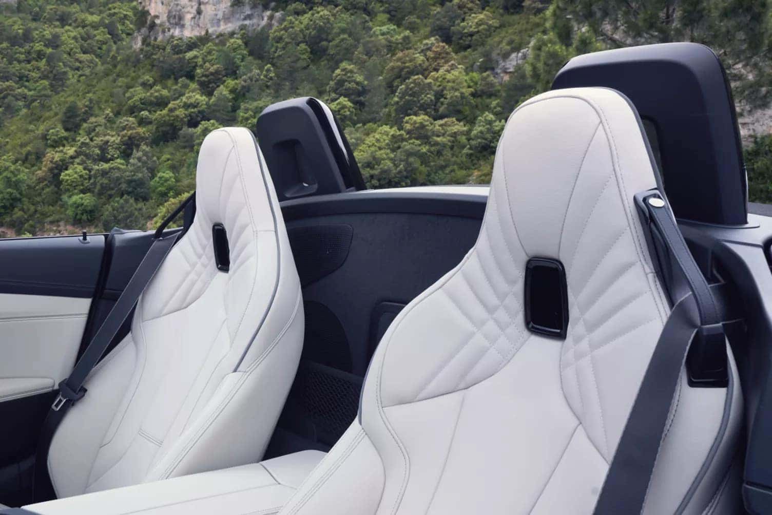 white interior front seats in the 2026 BMW Z4 Roadster