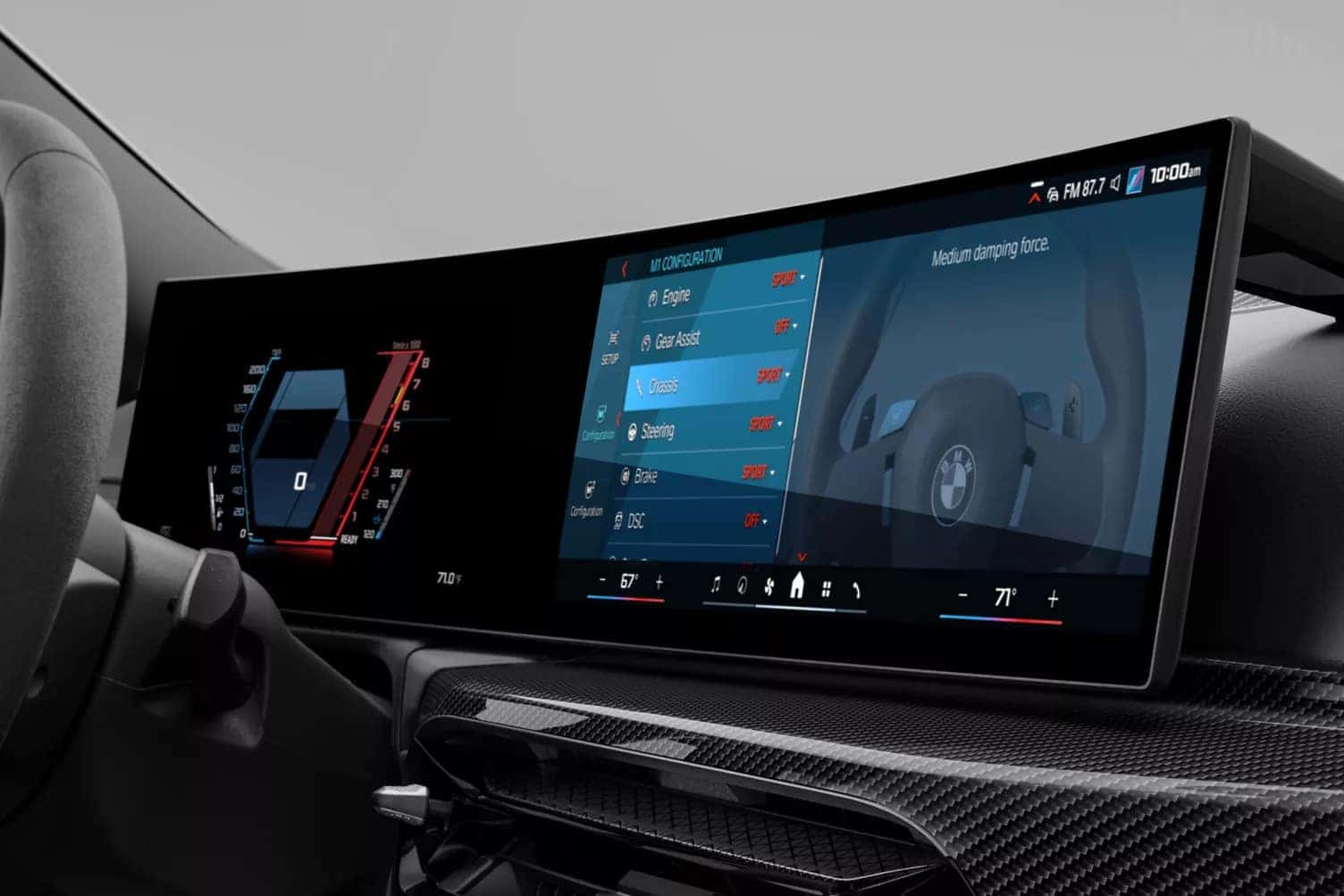the advanced technology in the curved display screen of a 2026 bmw 2 series