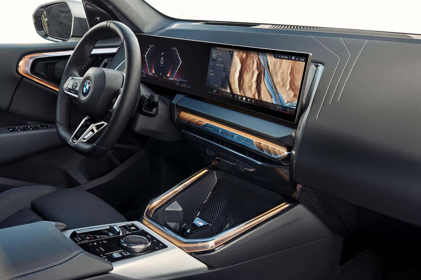 Interior view of the infotainment system in the 2026 BMW X3