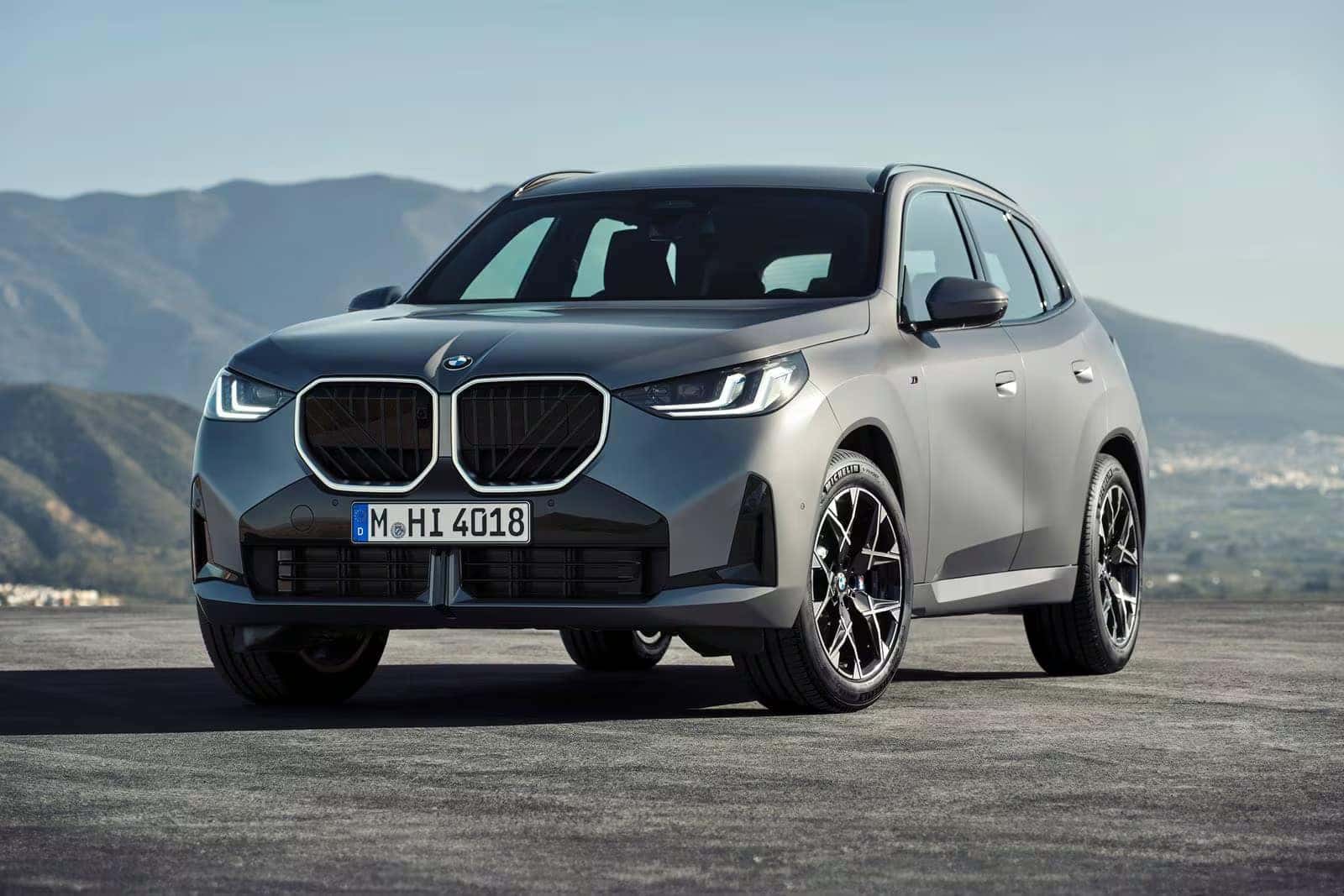 2026 BMW X3 parked on a hill