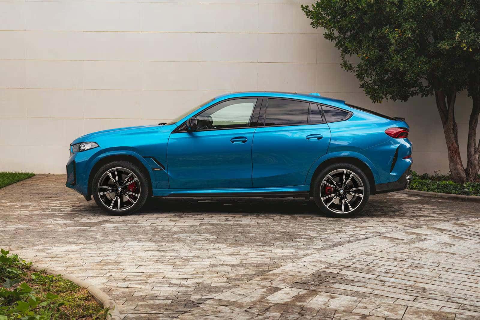 2026 BMW X6 parked by a wall