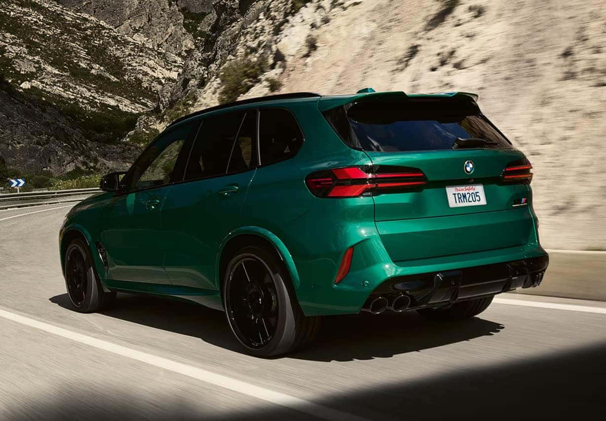 2026 BMW X5 driving by a mountain