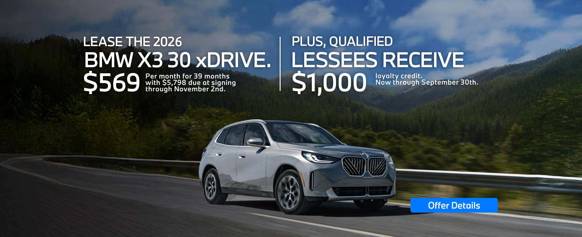 2026 BMW X3 30 xDRIVE