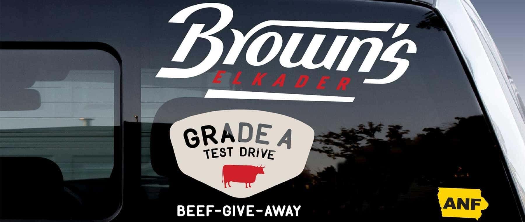 Take a Test Drive for Free Beef