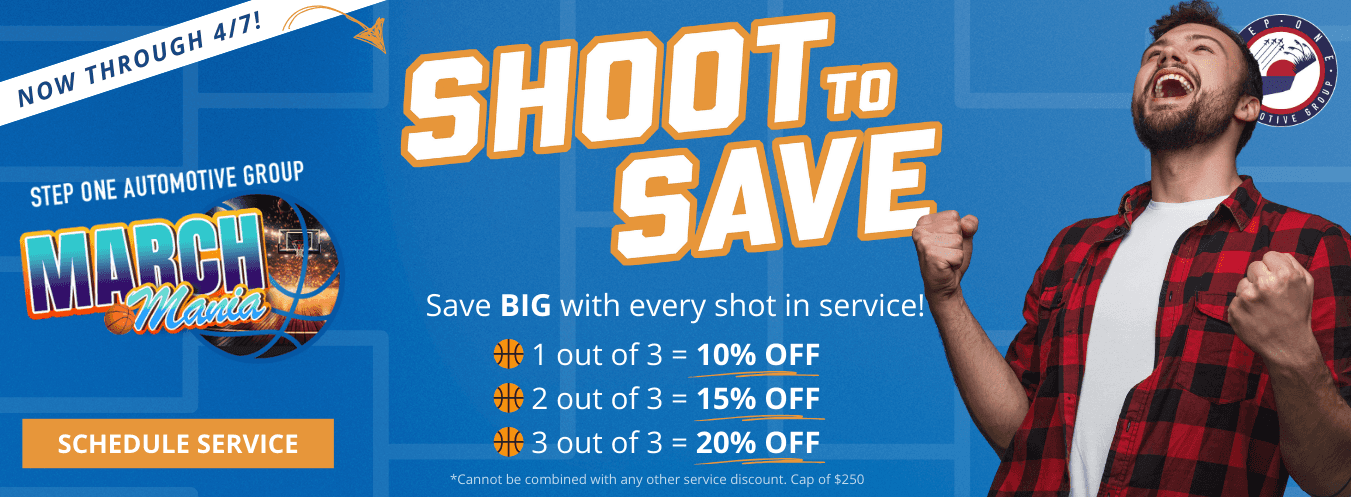Save BIG with every shot in service at Step One Chevrolet in Birmingham, AL. Select the image to schedule your service appointment.