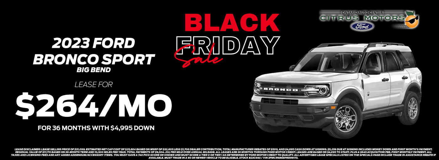 2023 Ford Bronco Sport Black Friday Desktop