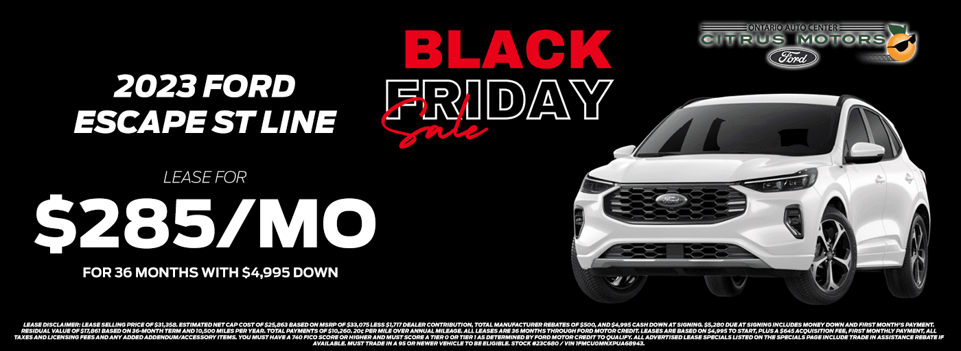 2023 Ford Escape Black Friday Desktop