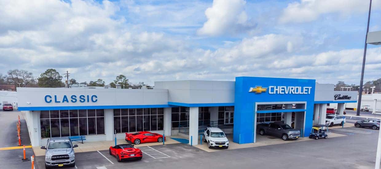 An exterior shot of Dealership