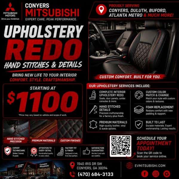 Conyers Mitsubishi Upholstery Redo Special