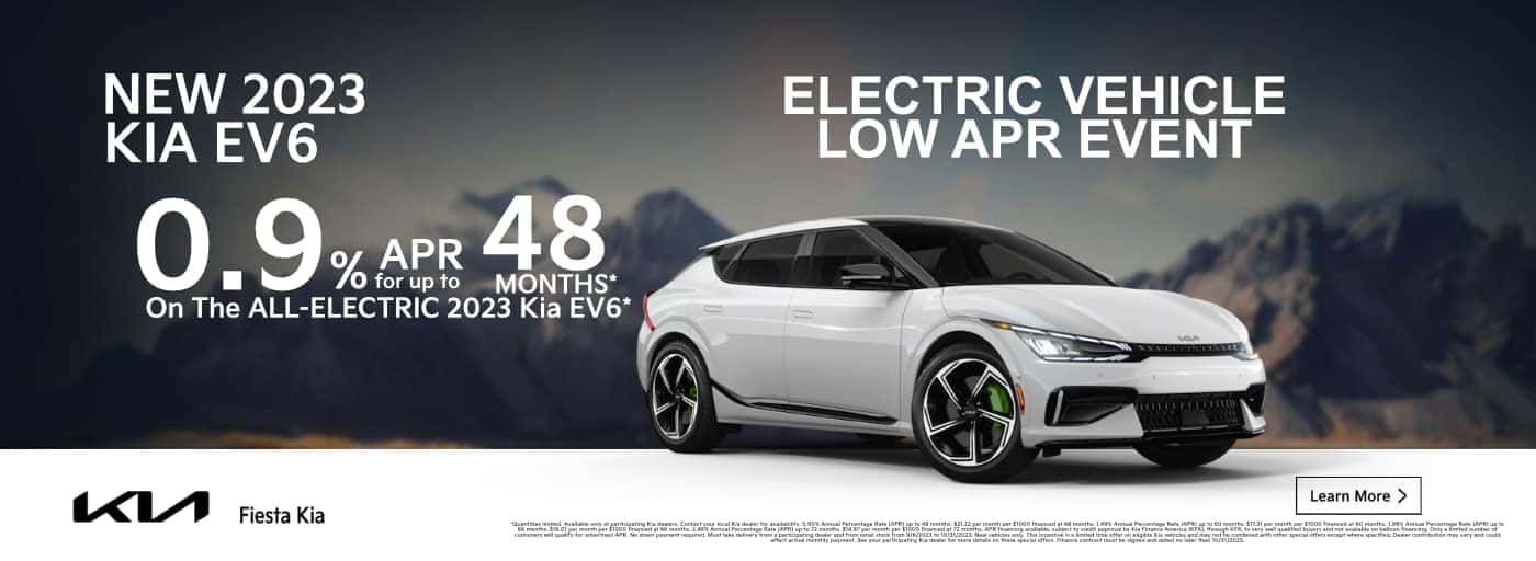 September_2023 EV6 Electric LOW APR_Fiesta_Kia