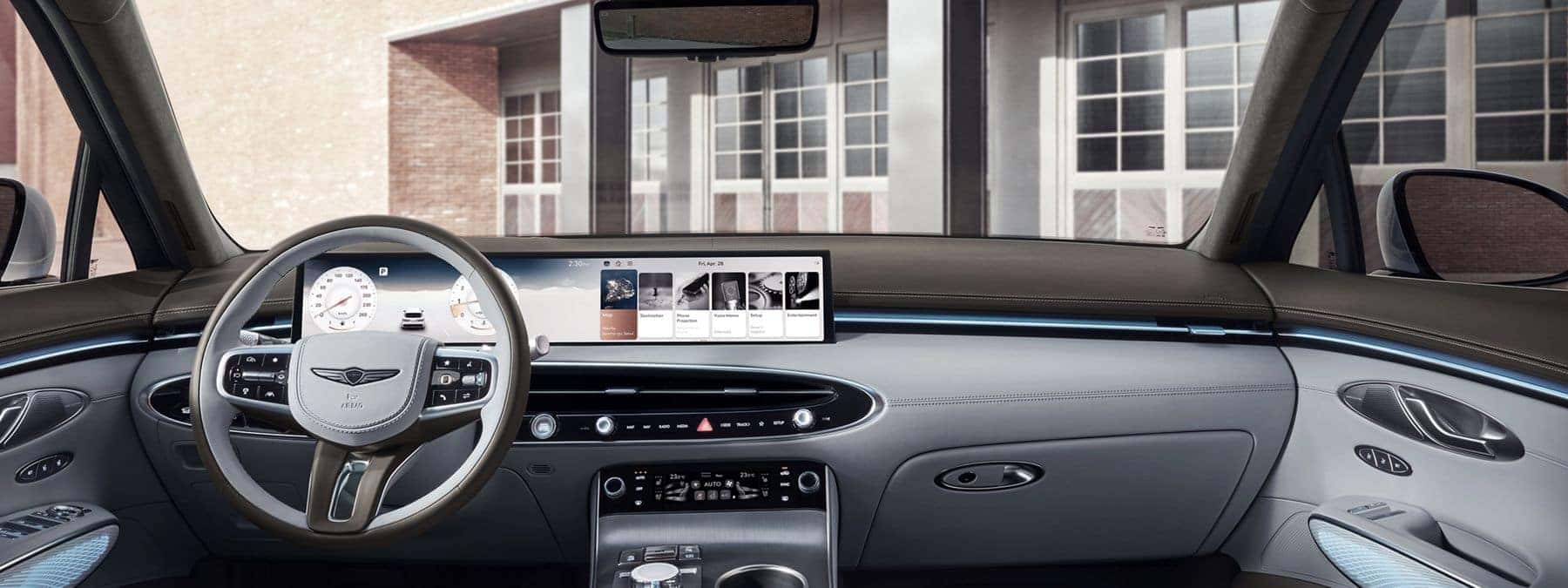 2026 genesis gv70 interior front seat dashboard