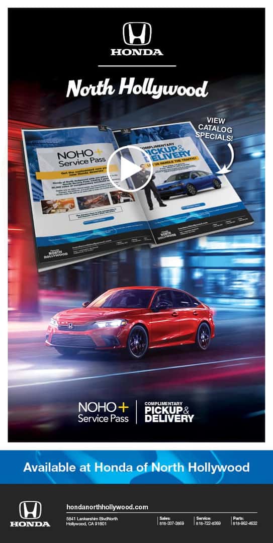 Specials Catalog Honda North Hollywood