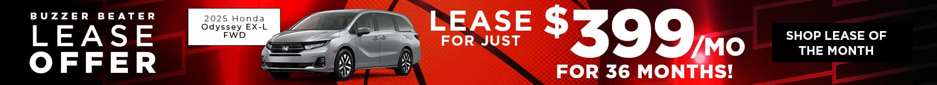 2025 Odyssey March Lease Offer SRP Desktop Banner Ad final