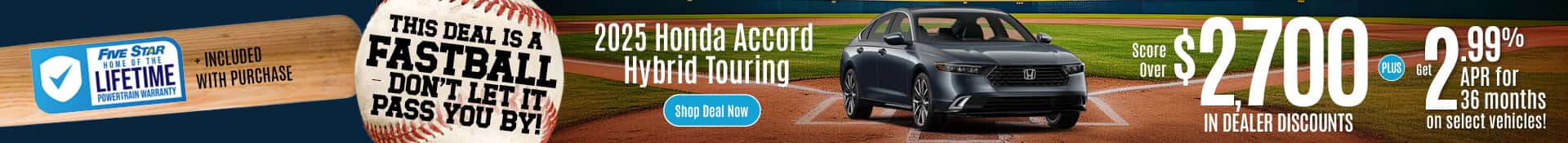2025 Accord Hybrid Touring April APR Offer- Desktop SRP Banner