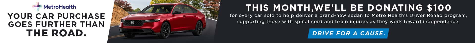 Metro Health's Driver Rehab Program - May Campaign New SRP Desktop Banner