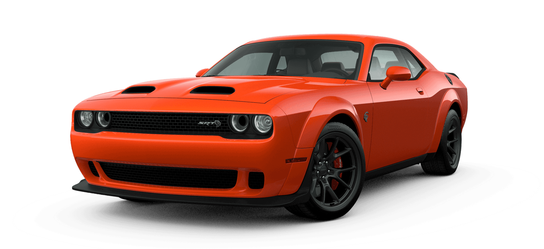 orange dodge challenger