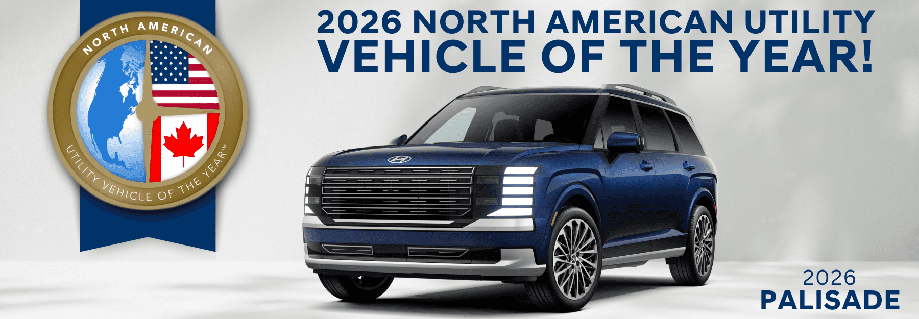 The 2026 Palisade just won the North American Utility Vehicle of the Year award!