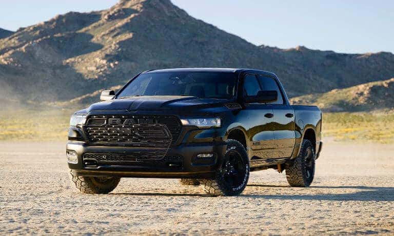2026 Ram 1500 parked in desert mountains