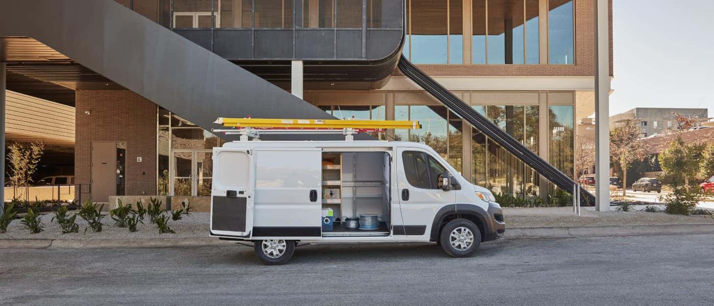2026 Ram ProMaster side view with door open