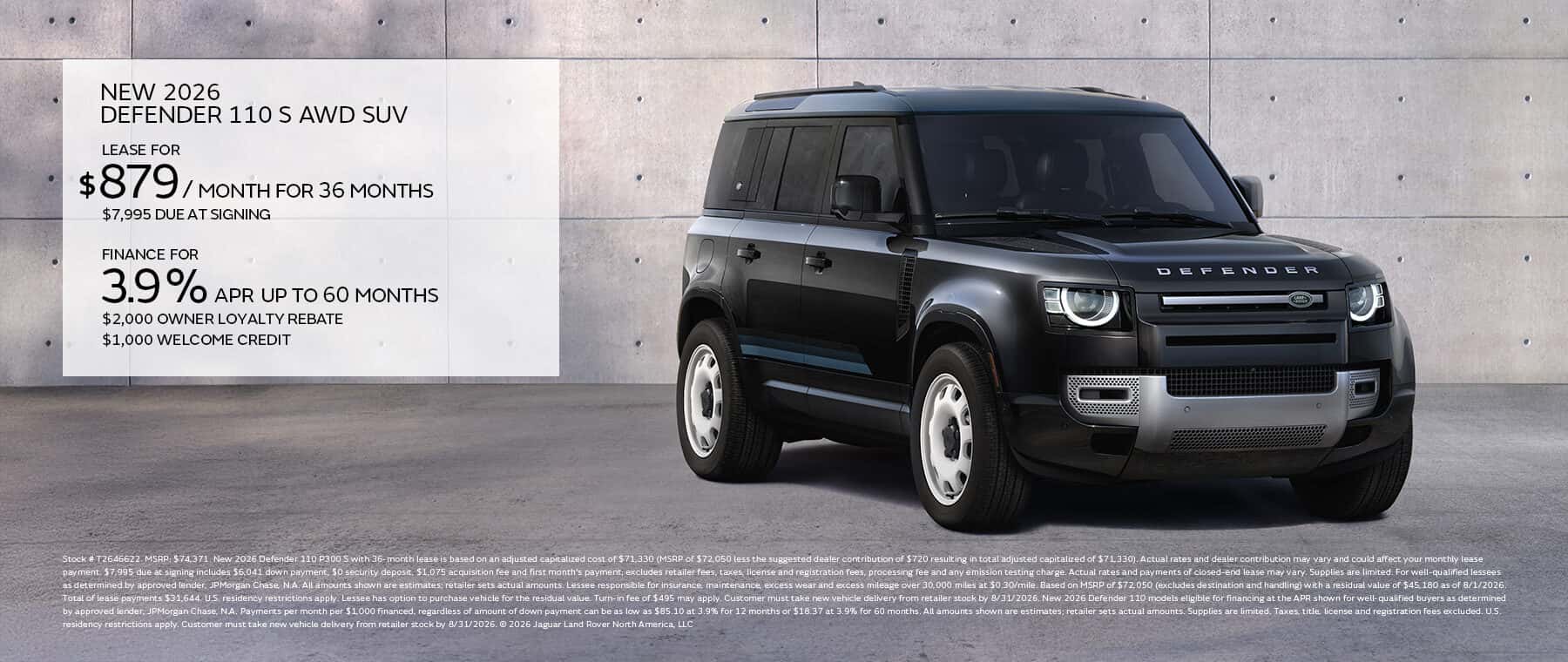 aug 2026 defender 110S