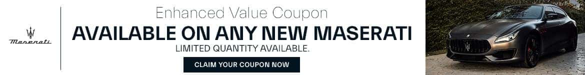 enhanced value coupon for all new vehicles