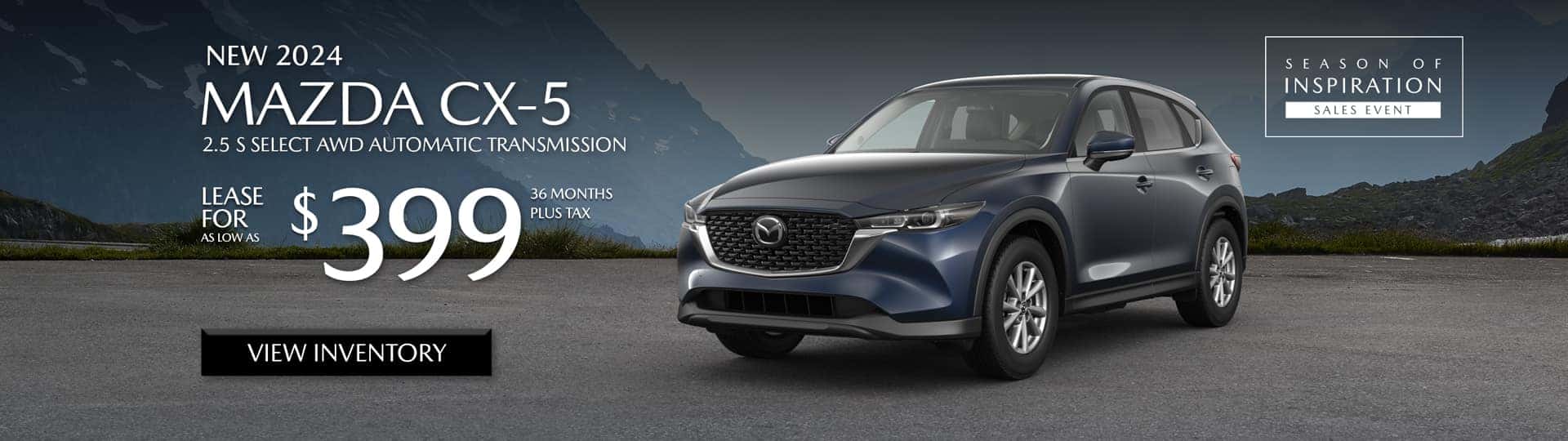 Special Lease Offer on 2024 Mazda CX-5 at Mazda of Claremont