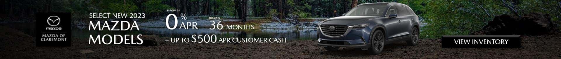 Special APR Offer at Mazda of Claremont