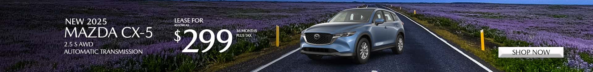 Special Lease Offer on 2025 Mazda CX-5 at Mazda of Claremont