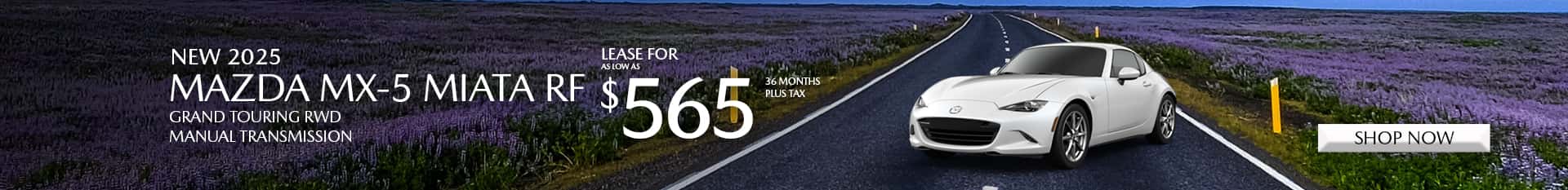 Special Lease Offer on 2024 Mazda MX-5 Miata at Mazda of Claremont