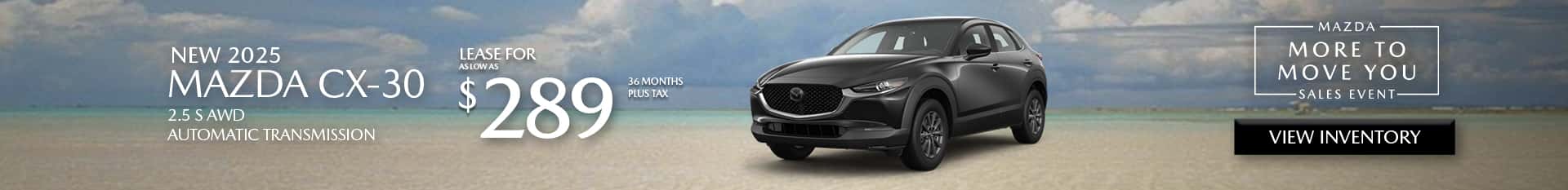 Special Lease Offer on Mazda CX-30 at Mazda of Claremont
