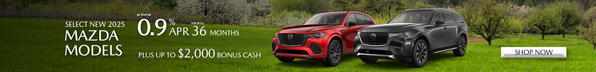 Special APR and bonus cash at Mazda of Claremont