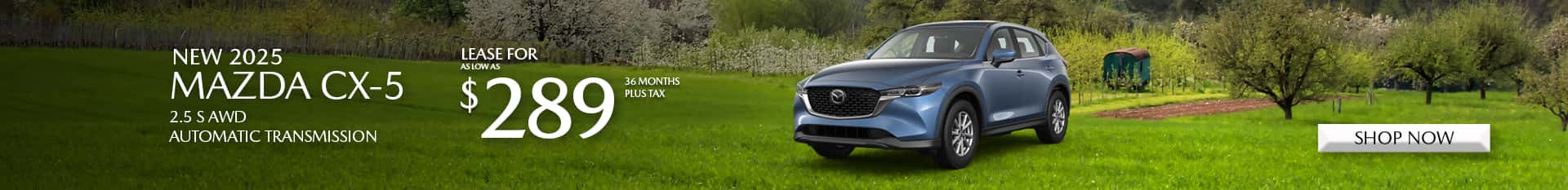 Special Lease Offer on 2025 Mazda CX-5 at Mazda of Claremont