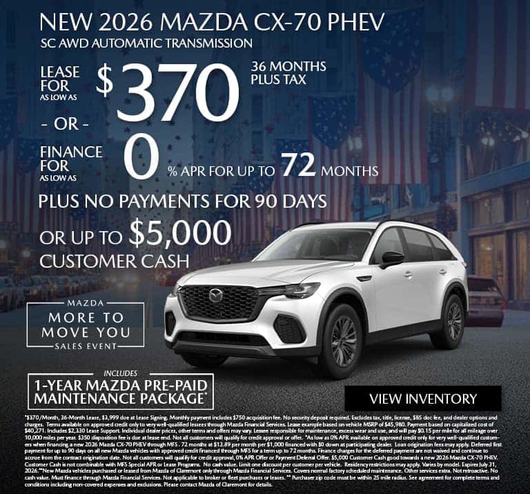 NEW 2026 MAZDA CX-70 PHEV