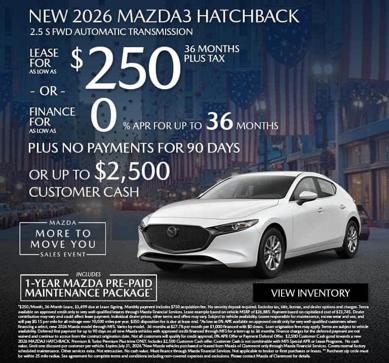 NEW 2025 MAZDA3 HATCHBACK