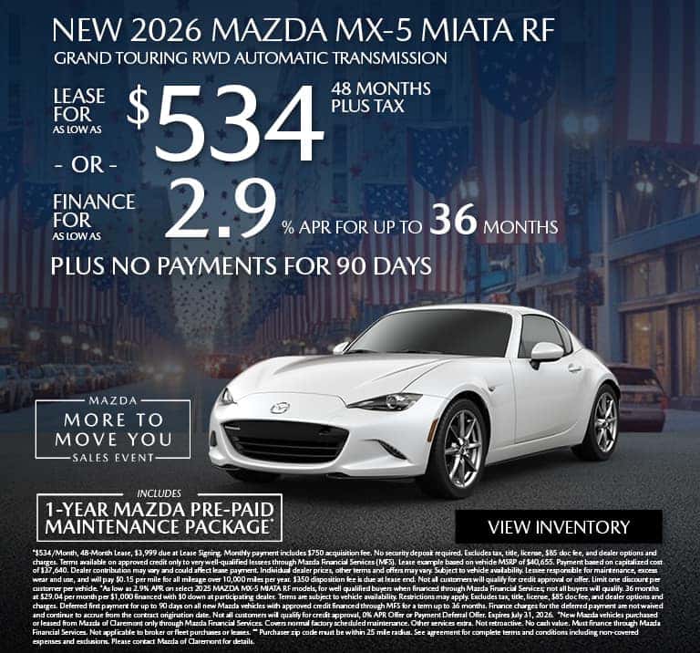 NEW 2026 MAZDA MX-5 MIATA RF