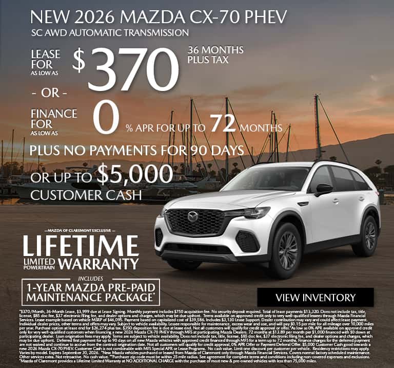 NEW 2026 MAZDA CX-70 PHEV